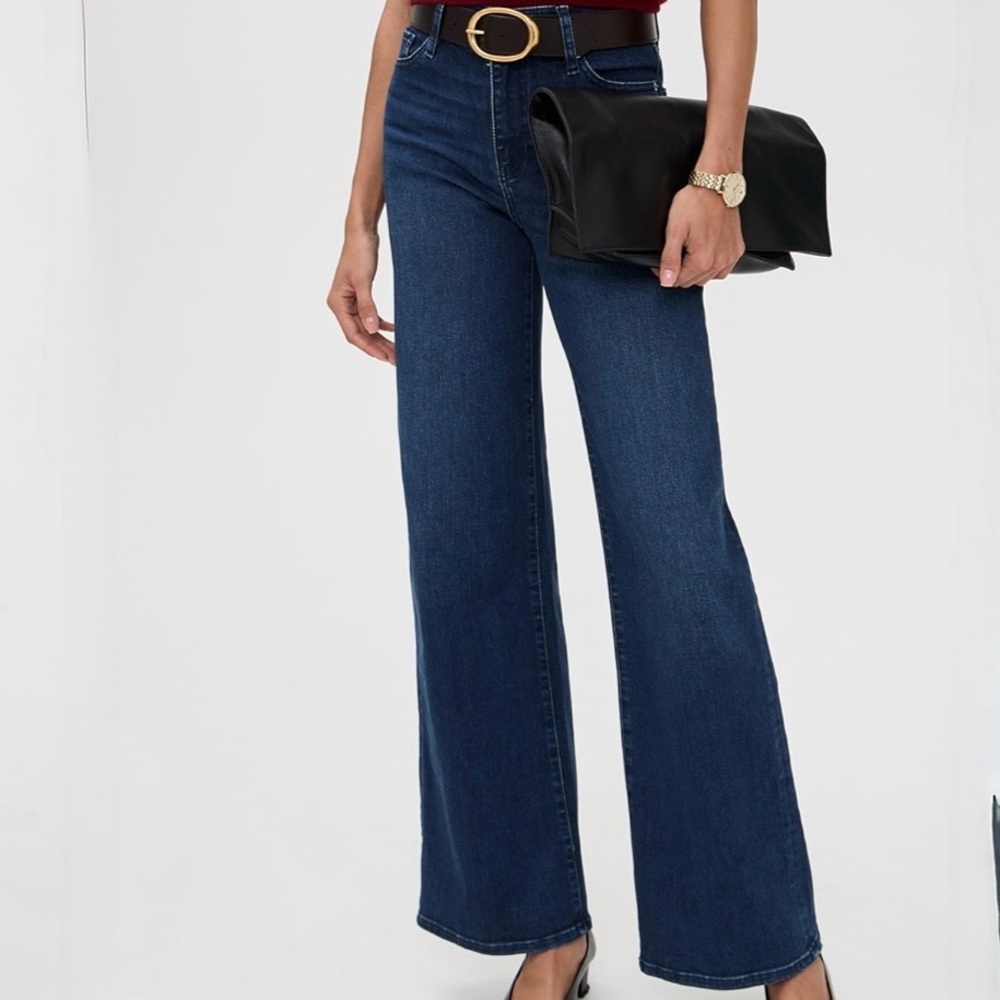 Frame The High Rise Wide Blue Jeans size 25